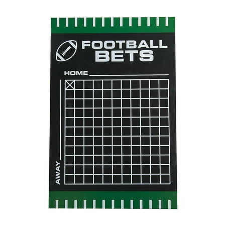 Chalkboard Football Betting Squares - Home Decor - 1 Piece