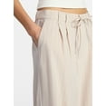 thumbnail image 4 of No Boundaries Pleated Trousers with Piping, 30" Inseam, Women's XXS-XXL, 4 of 5