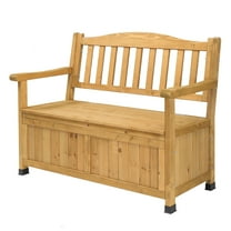 CRXX Outdoor Wooden Storage Bench: Extra-Large Weather-Resistant Deck Box with Comfortable Seating, Sturdy Armrests & Ample Storage – Perfect for Porch, Patio, Garden, or Backyard