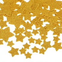 Uxcell 228Pcs Glitter Foam Stickers 3 Size Self-Adhesive Star Shape Sticker Gold