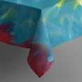 thumbnail image 4 of Colorful Tie Dye Pattern Rectangle Tablecloth 60"x102",Waterproof Polyester Rectangle Table Cloth, Wipeable Spillproof Polyester Tablecloth for Dining, Camping, Indoor and Outdoor, 4 of 6