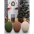 thumbnail image 2 of Extra Large Outdoor Christmas Ornaments,Inflatable Christmas Balls,15.7 Inch Inflatable Velvet Christmas Balls Inflatable Large Holiday Inflatables Outdoor Decorations (MulticolorBrown), 2 of 3