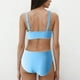 thumbnail image 3 of Trajes de baño tankini para mujer Trajes de baño de dos piezas con tirantes ajustables y espalda descubierta de color liso para mujer Trajes de baño para mujer Trajes de baño tankini para mujer, 3 of 3