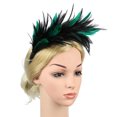 thumbnail image 7 of Uooqdmx Fascinators Hats for Women, Fascinators Hats for Women Tea Party, Feather Headpiece, Fancy Hats for Women Tea Party, Green One Size, 7 of 7