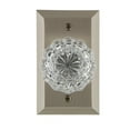 thumbnail image 2 of Nostalgic Warehouse Stucry_Prv_234_Nk Crystal Solid Brass Privacy Door Knob Set - Bronze, 2 of 4
