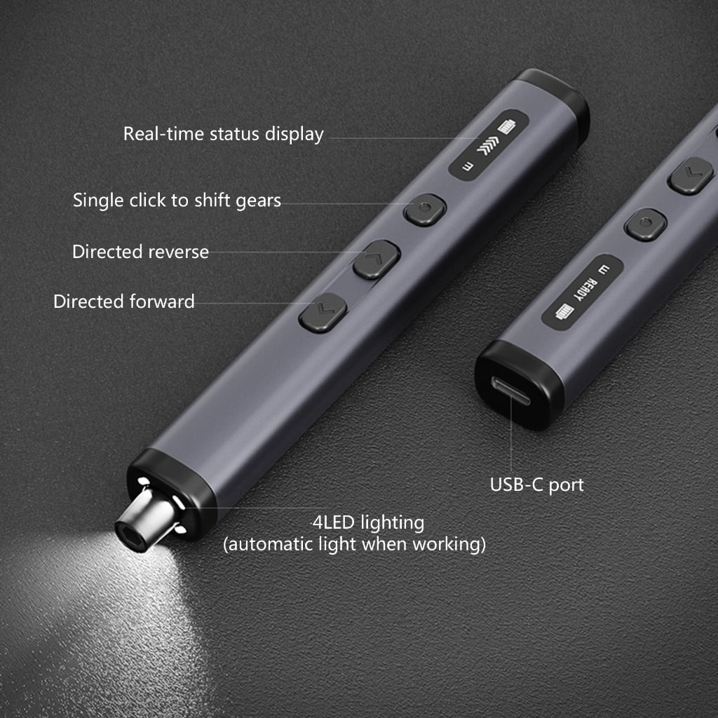Shaft Electric Screwdriver Multi Purpose Tool Design Extended Battery Life