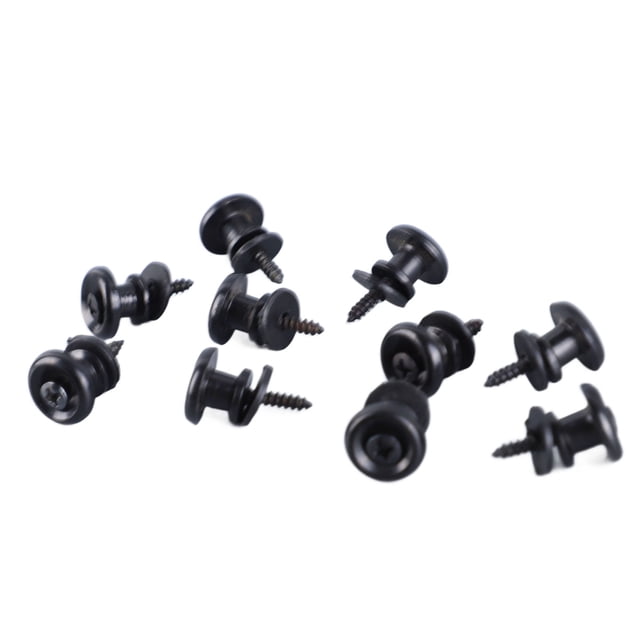 10 Pcs Guitar Strap Lock Button, Mushroom Style Adjustable Universal Strap Lock Pin For Ukulele Bass