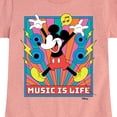 thumbnail image 3 of Disney - Mickey Music Is Life - Toddler & Youth Girls Short Sleeve Graphic T-Shirt, 3 of 5