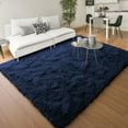 thumbnail image 3 of IR Imperial Rooms Shaggy Rug 2x3ft for Entryway/Entrance  Anti-Slip Fluffy Area Rug Shaggy Navy Blue, 3 of 11