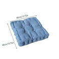 thumbnail image 3 of Aooww Square Chair Pad Pillow with Handle Super Soft Floor Tatami Seat Cushion Thick Velvet Chair Pads Cushion for Kitchen Dining Office Chair,Blue, 3 of 6