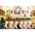 thumbnail image 3 of 18" Burlap Christmas Stockings for Holiday Decor Plain (7), 3 of 3