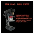 thumbnail image 3 of Mini Machine de Perçage sur Socle 13mm, Machine de Perçage sur Socle, Corps Haute Résistance, 3 of 7