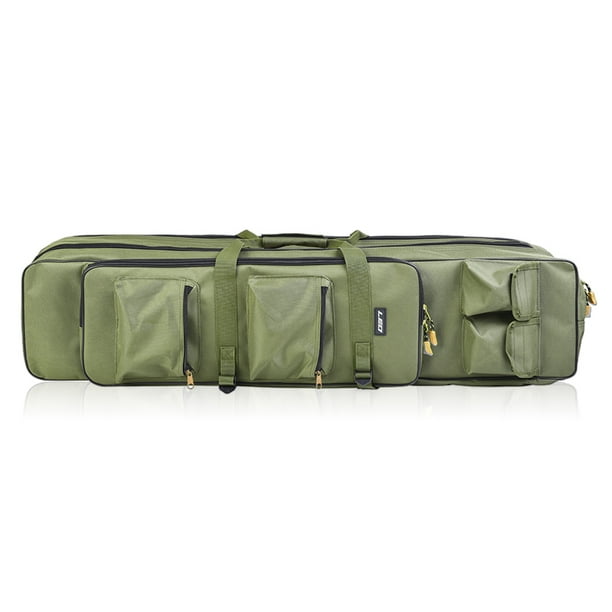 Al aire libre 3 Capa Bolsa de Pesca Mochila 80 cm / 100 cm Caña de Pescar Carrete Carrier Bag Fishin Leo Paquete de postes