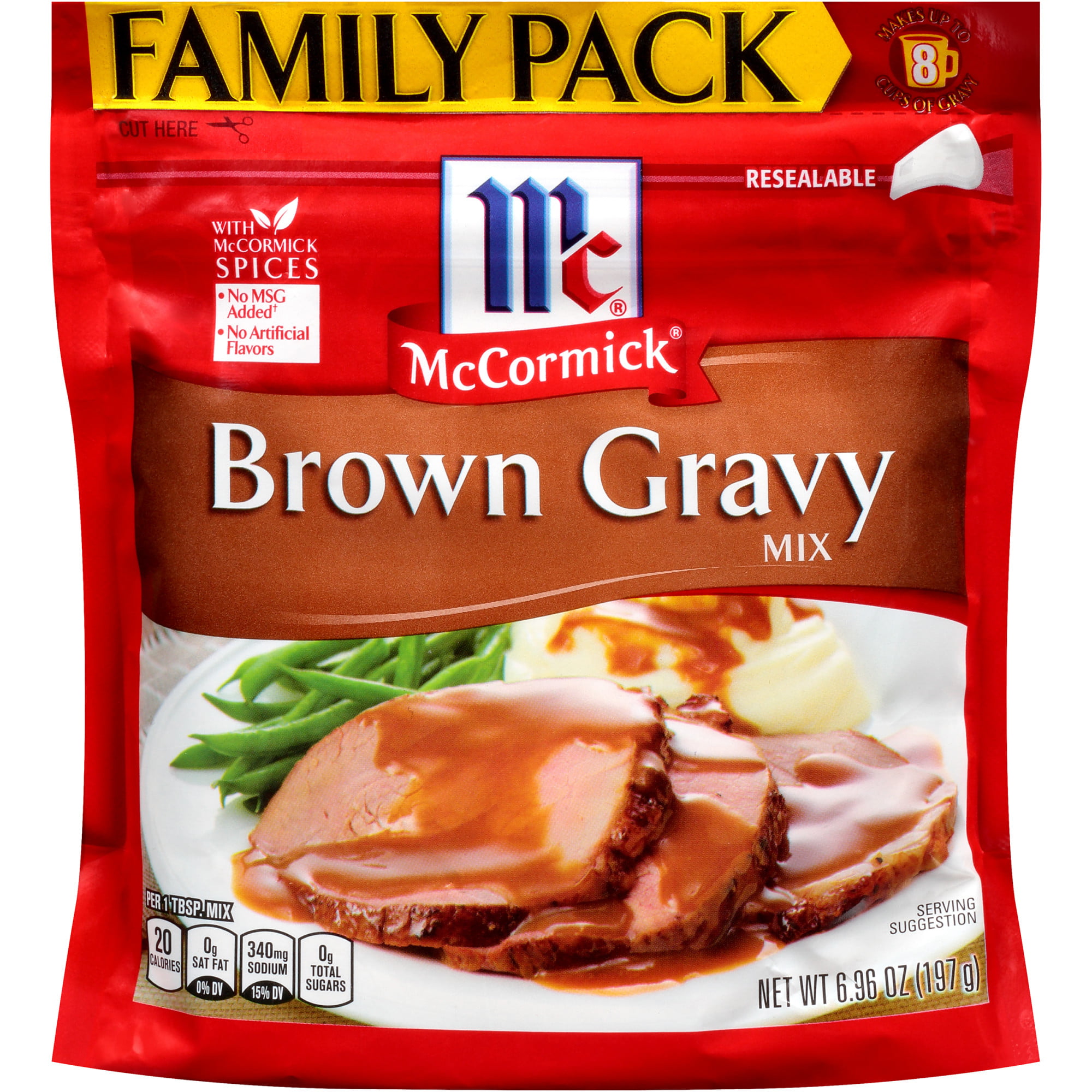 McCormick Family Pack Brown Gravy Mix, 6.96 oz - Walmart ...