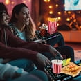 thumbnail image 5 of Movie Night Supplies(24pcs)-Neon Style Movie Night Snack Trays*12+Popcorn Buckets*12,Kid's Birthday Party,Game Night,Movie Night Snack Trays with Popcorn Bags. (Neon), 5 of 7