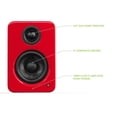 thumbnail image 2 of Altavoces de escritorio para juegos de PC Kanto YU2GR de 100 W con USB DAC rojo, 2 of 9