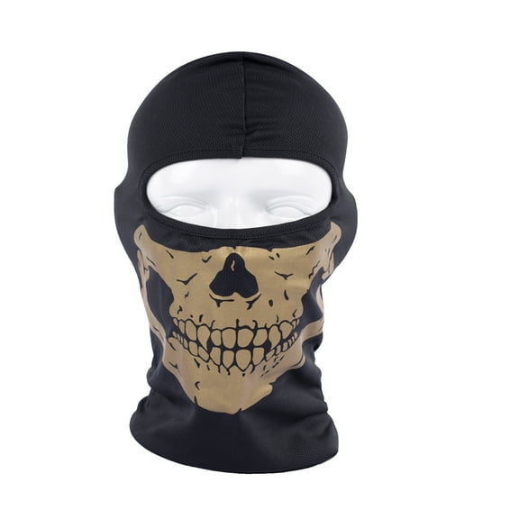 Balaclava Ski Mask, Ghosts Skull Full Face Mask UV Protector Full Face Mask Scarf Summer Cooling Neck Hood Hat for Cycling Hiking Motorcycle