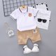 thumbnail image 1 of Oso bordado Ropa para niños Pantalones cortos de manga corta de verano Blanco, 1 of 8