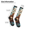 thumbnail image 4 of Fotbe Animal Filled Noahs Ark print Women's Men's Novelty Crew Socks Cotton Socks Knee High Socks for Walking,Running,Nurses,Pregnancy, 4 of 8