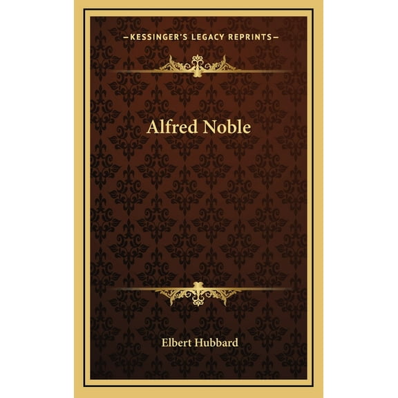 Alfred Noble, (Hardcover)