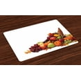 thumbnail image 1 of Ambesonne Harvest Place Mats Set of 4, Fall Season Arrangement, Standard Size, Multicolor, 1 of 4