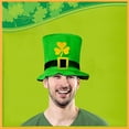 thumbnail image 5 of Kaemgyyd 2 PC St Patricks Day Hat Trendy Patrick Party Green Top Hat with Beard St. Patrick's Day Accessories for Men and Women, 5 of 5