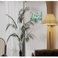 thumbnail image 5 of country style Modern Bathroom Wall Decor Blue Green White Flower Canvas Print Picture Both Gift And Wall Art To Hang In Dining Room Kitchen Office Living Room Bedroom, 5 of 6