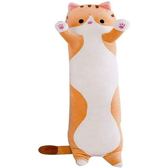 Cat Plush Giant Plush Pillow Doll Cartoon Kitty Cat Stuffed Animals Toy Soft Long Pillow Body Pillow Gift for Kids friend 20Inch,Christmas gift for friends, children, birthday gift, holiday gift