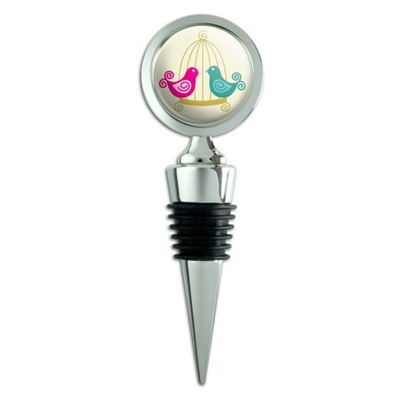 

Birds and Bird Cage Wine Bottle Stopper