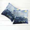 thumbnail image 2 of Ambesonne Landscape Throw Pillow Cover 2 Pack, Hills Cloud Sky, 16", Yellow Blue, 2 of 6