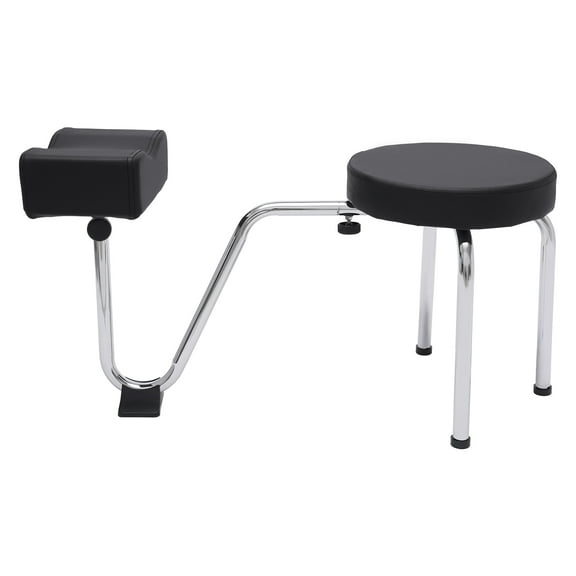 Dwellnix Work Bench Stool with Adjustable Footrest, Height Adjustable Shop Stool with Soft Cushion Seat, Durable Iron Frame for Workshop, Garage, and Home Use
