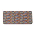 thumbnail image 1 of Floral Computer Mouse Pad, Hippie Style Abstract Blooms with Aztec Tribal Antique Geometric Pattern Trippy Boho, Rectangle Non-Slip Rubber Mousepad X-Large, 35" x 15", Multicolor, by Ambesonne, 1 of 2