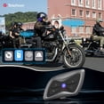 thumbnail image 3 of Teleheer T6 Plus Motorcycle Helmet Intercom 1500M Range BT5.1 Hands-free Interphone Full Duplex IP65 Waterproof Dustproof with Microphone, 3 of 9