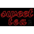 thumbnail image 1 of Double Stroke Cursive Sweet Tea LED Neon Sign 13 x 24 - inches, Clear Edge Cut Acrylic Backing, with Dimmer - Bright and Premium built indoor LED Neon Sign for restaurant window and interior decor., 1 of 7