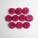 thumbnail image 3 of 10 cabezas de flores de seda para ramo de novia, decoración de fiesta, manualidades - Rojo, como rojo vino tinto, 3 of 9
