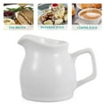 thumbnail image 6 of Gymnture White Ceramic Creamer with Handle Coffee Creamer Pitcher, 6 of 11