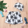 thumbnail image 2 of Odeerbi 1-5 Años Bañador de Playa Con Gorro de Natación Estampado Para Niños Traje de Baño de Secado Rápido Shorts, 2 of 8