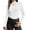 White, variant on Ekouaer Women's Mock Turtleneck Long Sleeve Shirts Fall Ribbed Tops Fleece Basic Layering Soft Thermal Undershirts Tee