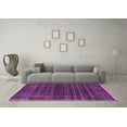 thumbnail image 3 of Ahgly Company Indoor Rectangle Abstract Purple Contemporary Area Rugs, 2' x 4', 3 of 4