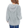 thumbnail image 4 of EnJoCho Girls Fleece Hoodie - Sher𝗉a Fuzzy Hooded Long Sleeve Pullover Sweatshirt with Pockets for Kids 4-15 Years Winter Casual Outerwear, 4 of 8