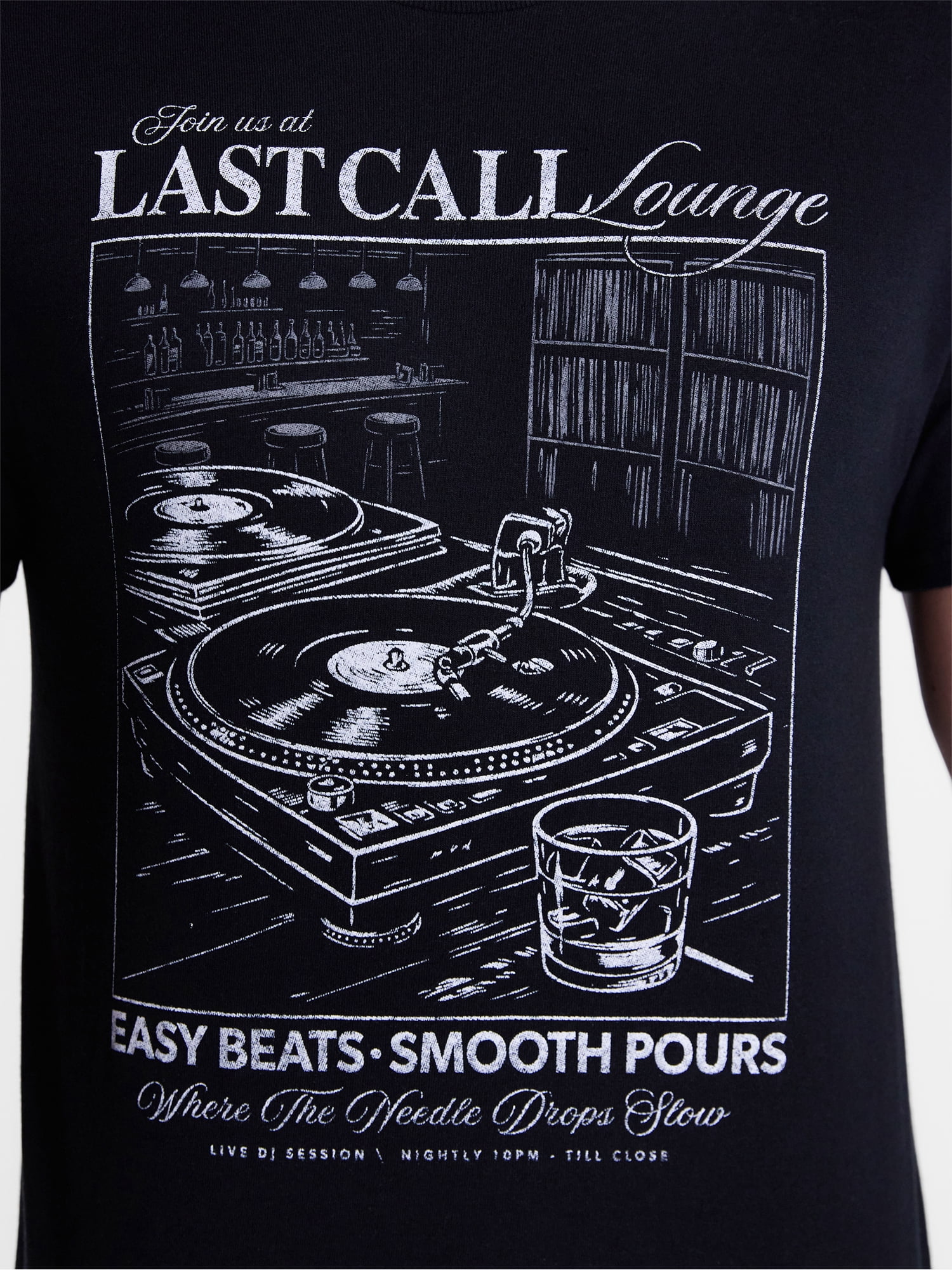 Humor Men's and Big Men's Last Call Lounge Graphic Tee with Short Sleeves, Size S-3XL