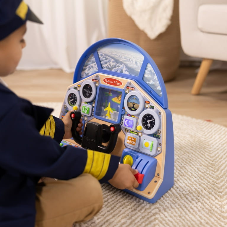 Melissa & Doug FSC Certified Jet Pilot Interactive Dashboard