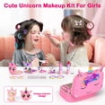 thumbnail image 2 of Kit de maquillaje Masiuve Kids para niñas con funda de unicornio de 3 a 12 años, 2 of 7