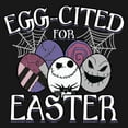 thumbnail image 2 of Girl's The Nightmare Before Christmas Egg-Cited for Easter Graphic Tee Black X Large, 2 of 4