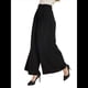 thumbnail image 2 of Pantalones Palazzo Largos de Pierna e Informales de Cintura Alta para Mujer, Talla Regular Negro L, 2 of 8