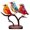 Colorful, variant on Baywell Stained Glass Birds on Branch Desktop Ornaments, Bird Statue Ornaments Desktop Metal Bird Figurine For Home Decor, Gifts for Bird Lovers