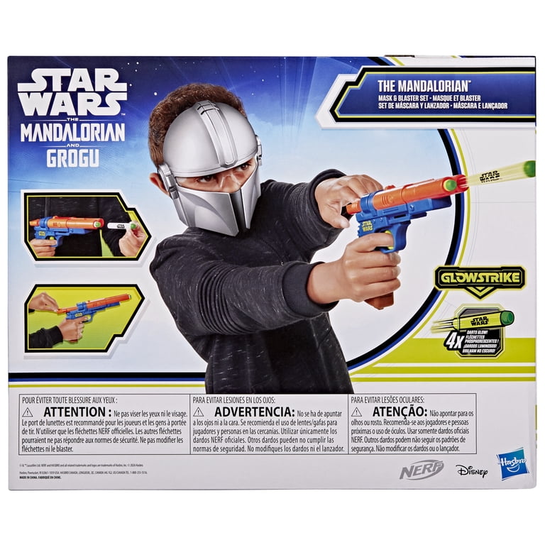 Mandalorian グッズセット Star Wars The Mandalorian Mask & Blaster Set, NERF GlowStrike