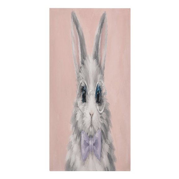 RKSupls Gray Rabbitwith Bow Tie Microfiber Beach Towel Absorbent Compact Towels for Swimming Pool Beach Travel Things for Vacation Essentials Adult Gift,61.4×30.3Inch