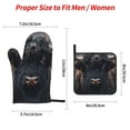 thumbnail image 2 of Cauagu Majestic Black Yak Print Oven Mitts and Pot Holders 4 pcs Set,Extra Thicken Long Kitchen Oven Glove Potholders BBQ Gloves-Oven Mitts and Pot Holders(11 Inch), 2 of 6