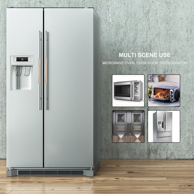 NUOLUX 1Par Cubre Manijas Recortables Para Refrigerador Y Lavavajillas Color Beige Cómodo